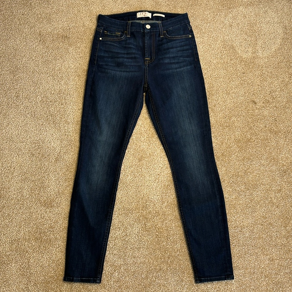 JEN 7 By 7 FOR ALL MANKIND Denim Legging Ankle Skinny Dark Wash Jeans Size 2